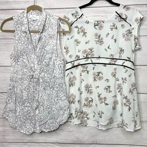 Bundle of two Motherhood maternity shirts size M